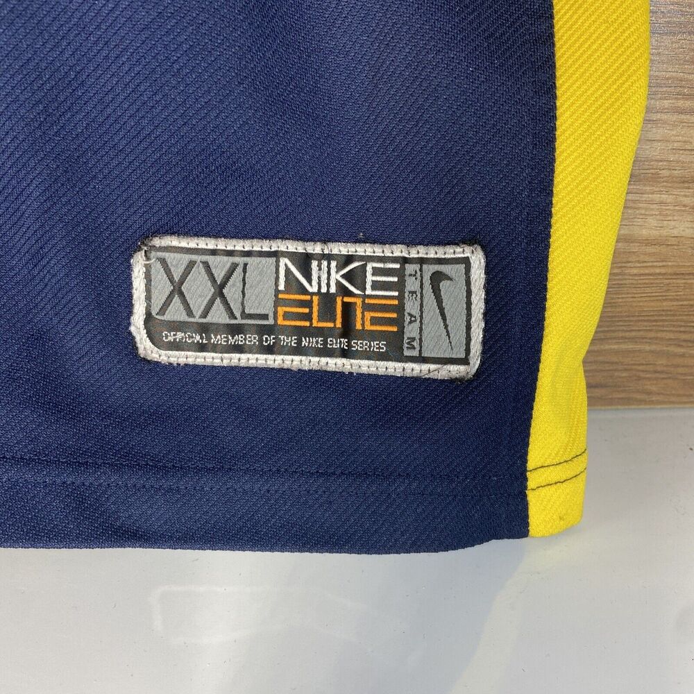 Michigan Wolverines Nike Elite Basketball Warm Up Jacket Mens XXL 2XL Snap Down - Picture 2 of 8